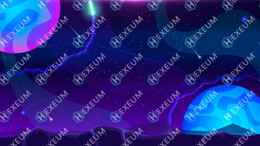 Neon Space Stream Background