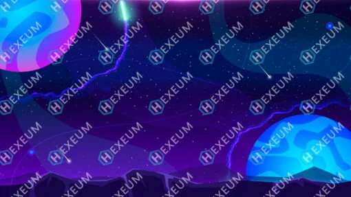 Neon Space Stream Background