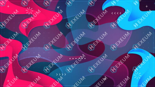 Red and Blue Stream Background