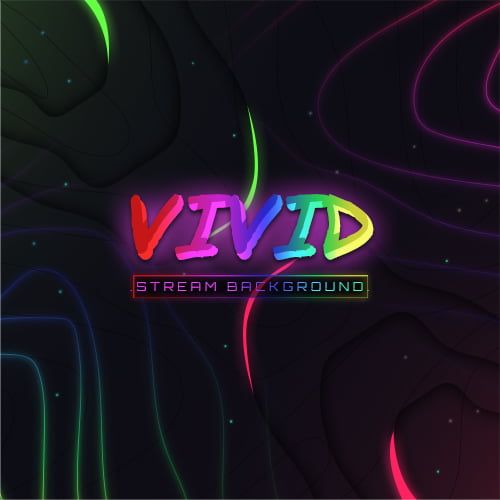 Vivid Multicoloured Stream Background