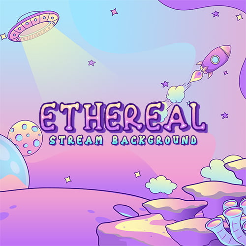 trippy space stream background