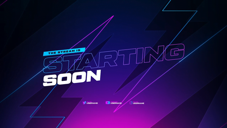 vivid purple free stream overlays for OBS youtube twitch