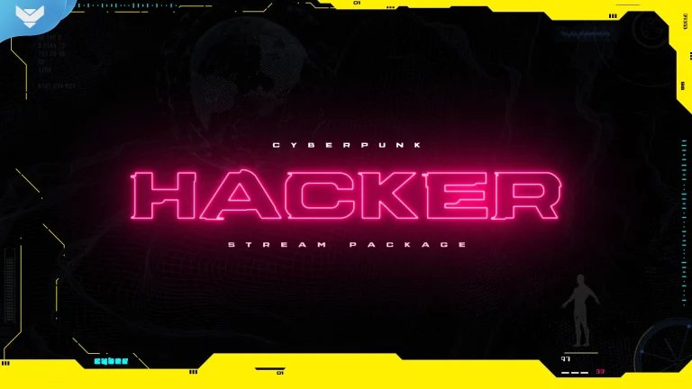 cyberpunk free stream overlays for OBS youtube twitch