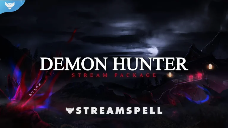 demon hunter free stream overlays for OBS youtube twitch