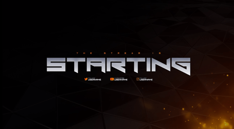 futuristic starting screen