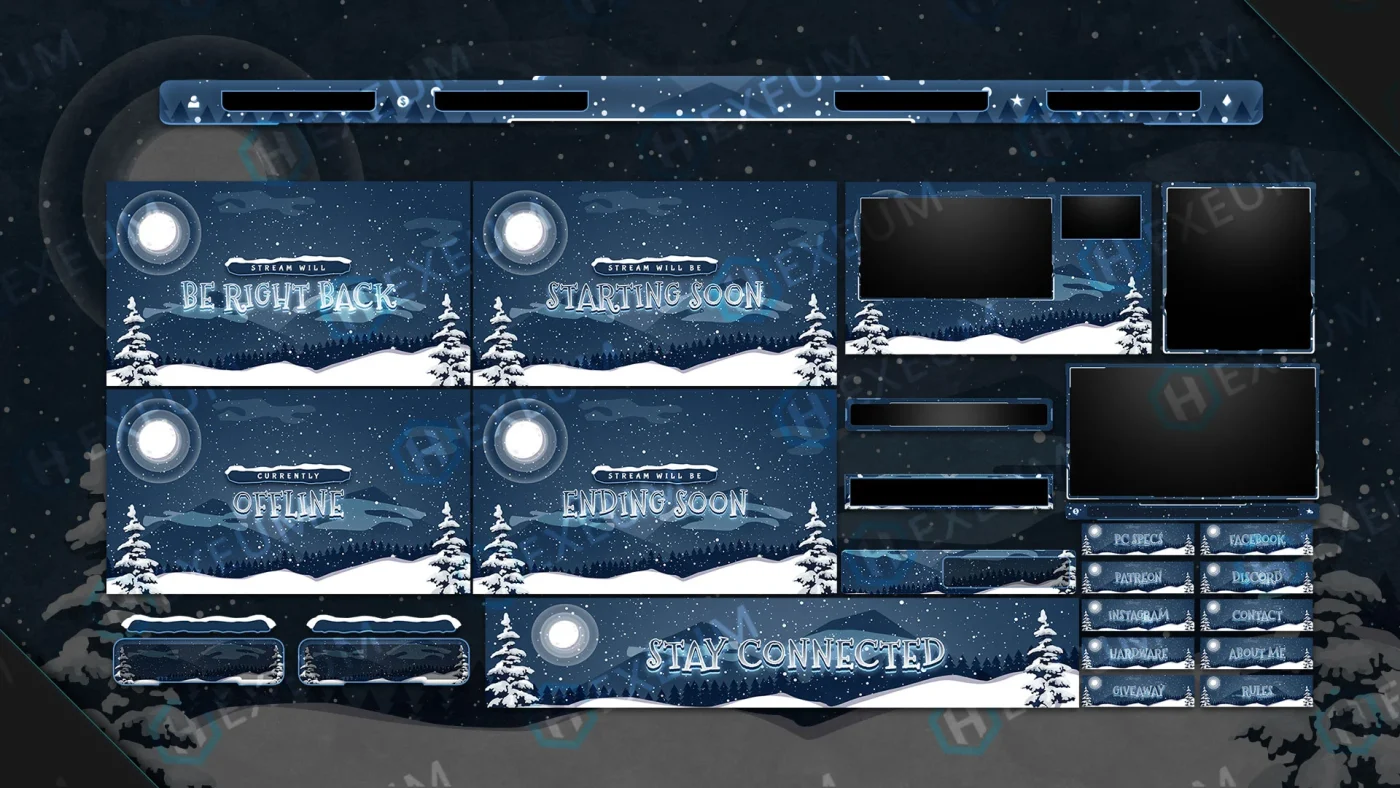 christmas stream overlays