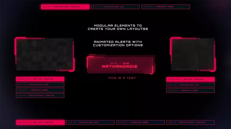 red free stream overlays pack