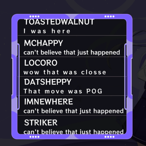 cute twitch chat box