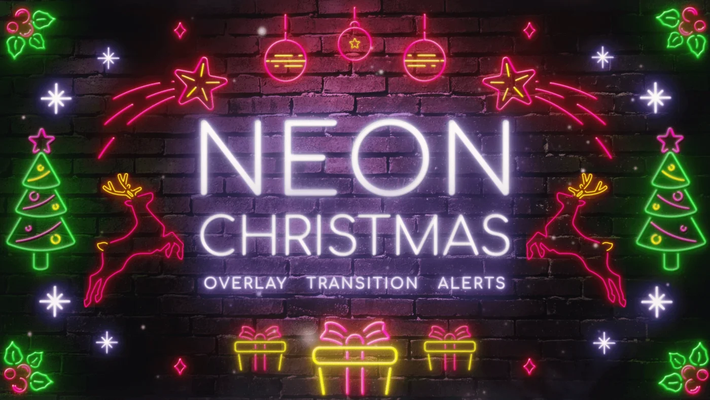 neon twitch template by kudos