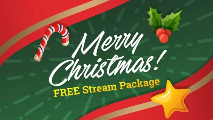 free Christmas twitch overlay by nerd or die