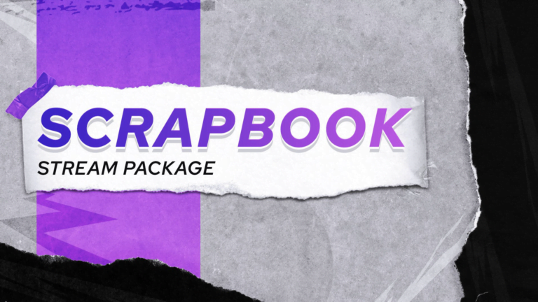 free scrap book style stream overlay