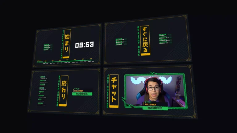 free Japanese style overlays for streaming
