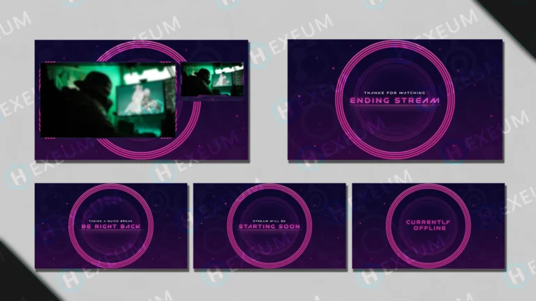 free purple stream overlay for twitch