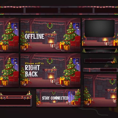 Christmas Eve Animated Twitch Overlay