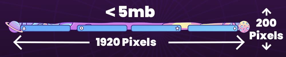 twitch stream overlay size and dimensions 1920 x 200 pixels