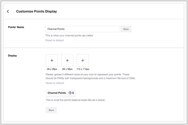 uploading twitch channel points