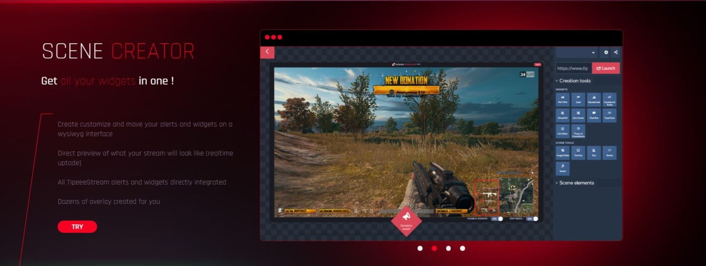 tipeeestream widgets
