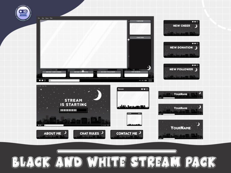light and dark vtuber stream overlay