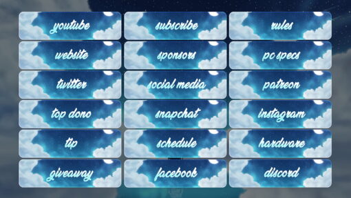 Lofi Twitch Panels