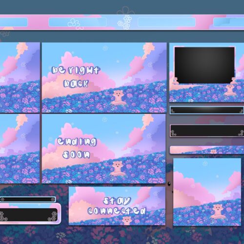 Cute Fox Animated Twitch Overlay