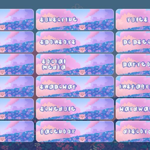 Cute Fox Twitch Panels