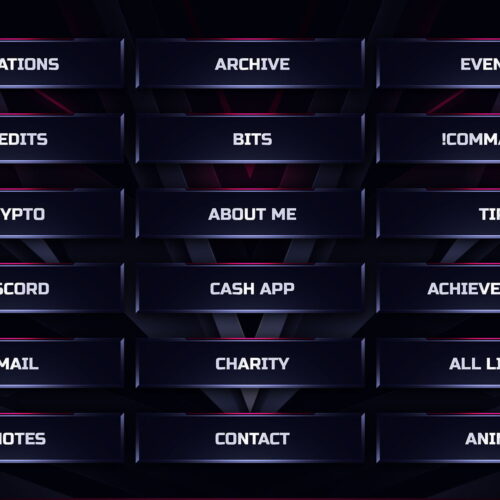 Red Twitch Panels