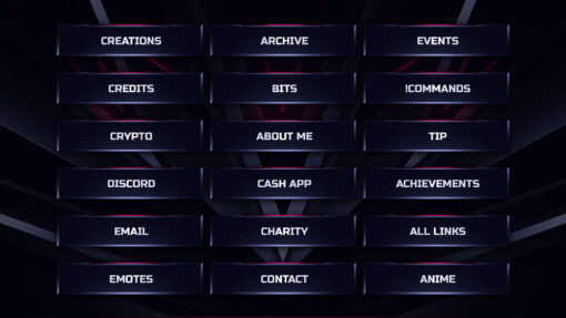 Red Twitch Panels