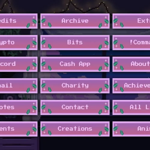 Pixel Lofi Twitch Panels