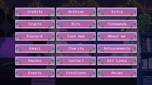 Pixel Lofi Twitch Panels