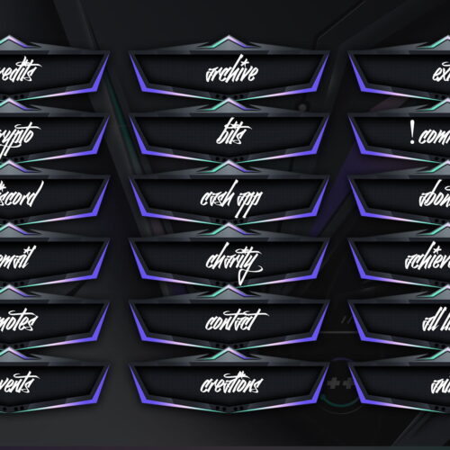 Purple Twitch Panels