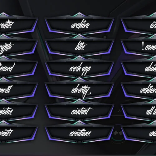 Purple Twitch Panels