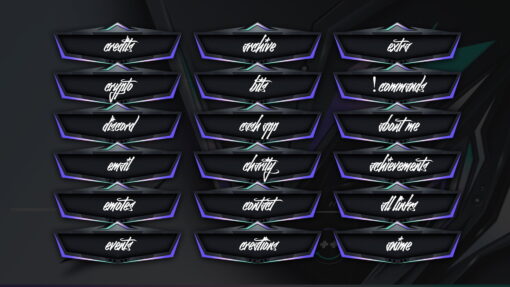 Purple Twitch Panels