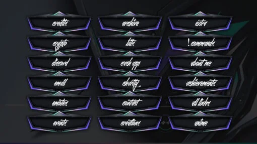Purple Twitch Panels