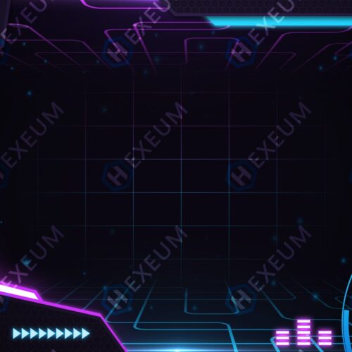 Neon cyber vtuber background
