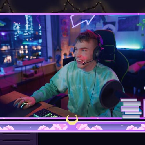 Pixel Lofi Webcam Overlay