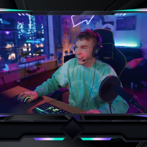 Purple Webcam Overlay