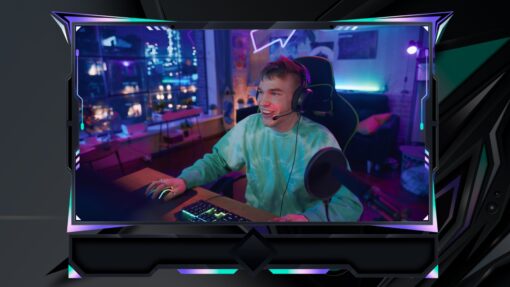 Purple Webcam Overlay
