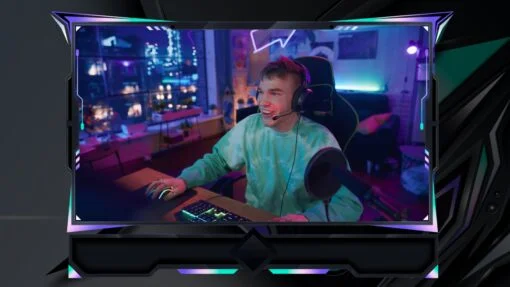 Purple Webcam Overlay