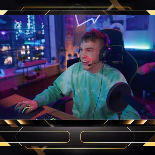gold webcam overlay