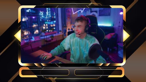 gold webcam overlay