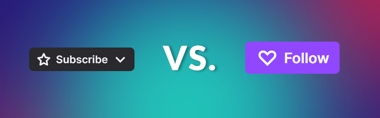 twitch follow button and subscribe button