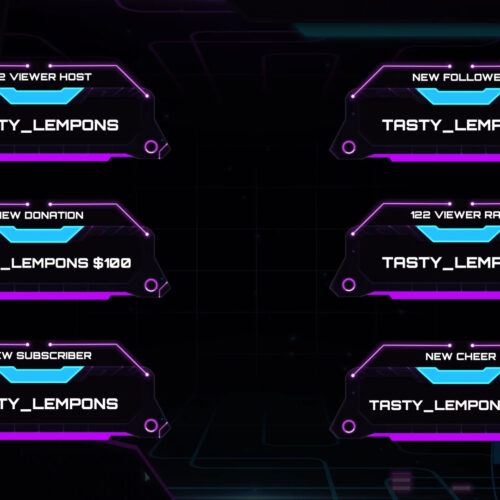 Neon Twitch Alerts