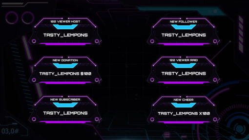 Neon Twitch Alerts