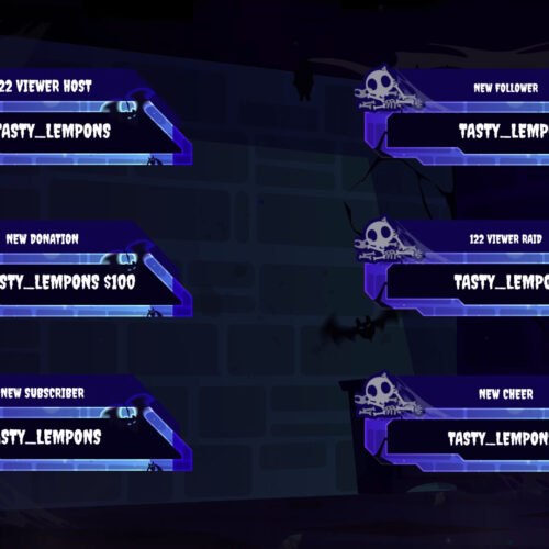 Cute Halloween Twitch Alerts