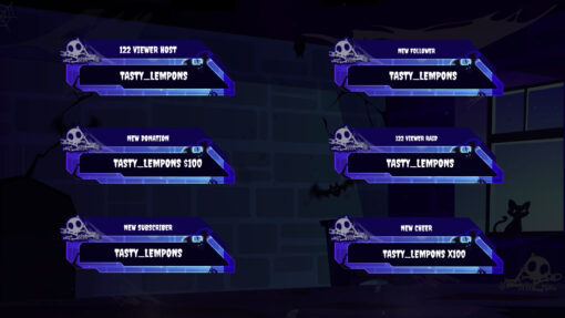 Cute Halloween Twitch Alerts