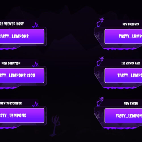 Halloween Twitch alerts