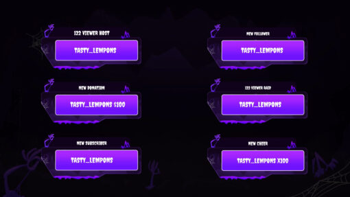 Halloween Twitch alerts