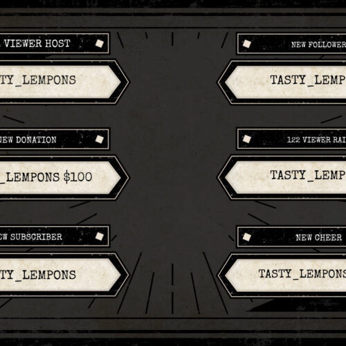 Vintage Twitch Alerts