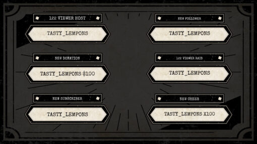 Vintage Twitch Alerts