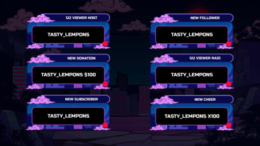 Lofi City Twitch Alerts